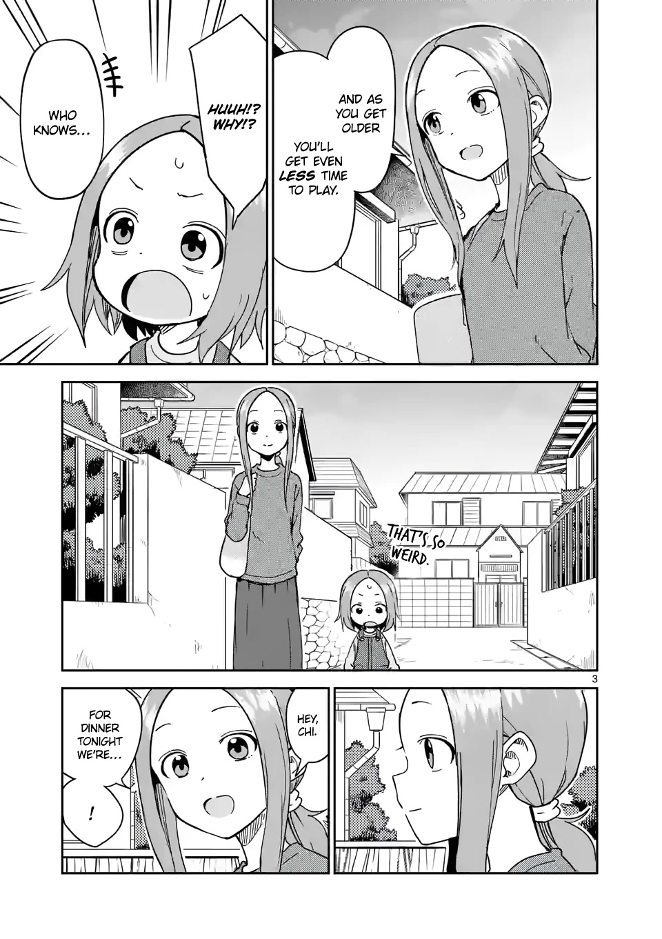 Karakai Jouzu no (Moto) Takagi-san Chapter 249 page 3 - Chapter 249