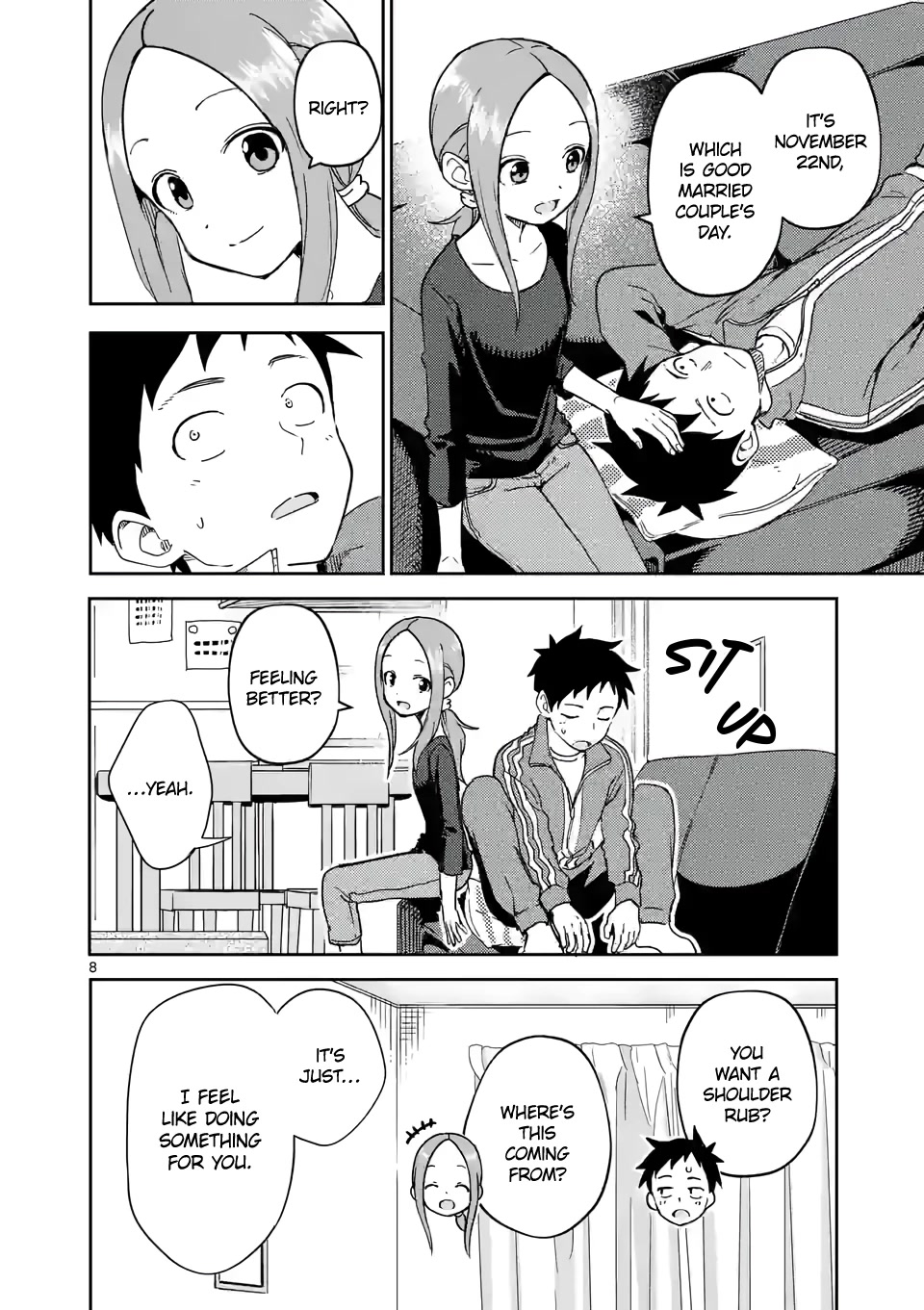 Karakai Jouzu no (Moto) Takagi-san Chapter 254 page 8 - Chapter 254