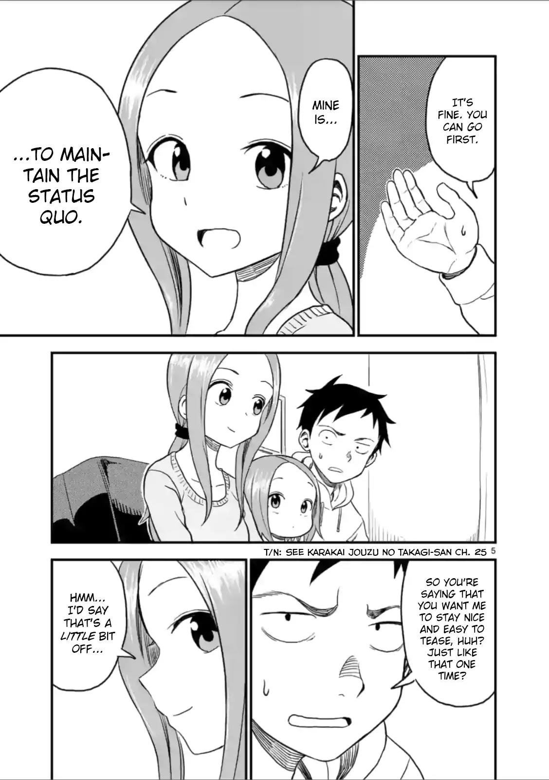 Karakai Jouzu no (Moto) Takagi-san Chapter 26 page 5 - Chapter 26