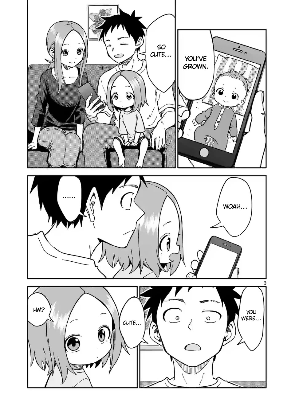 Karakai Jouzu no (Moto) Takagi-san Chapter 276 page 3 - Chapter 276