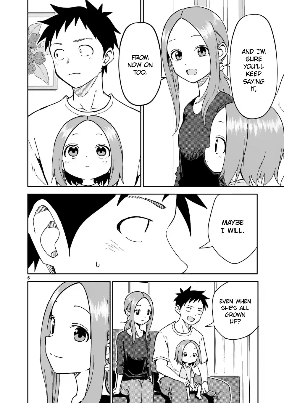 Karakai Jouzu no (Moto) Takagi-san Chapter 276 page 6 - Chapter 276