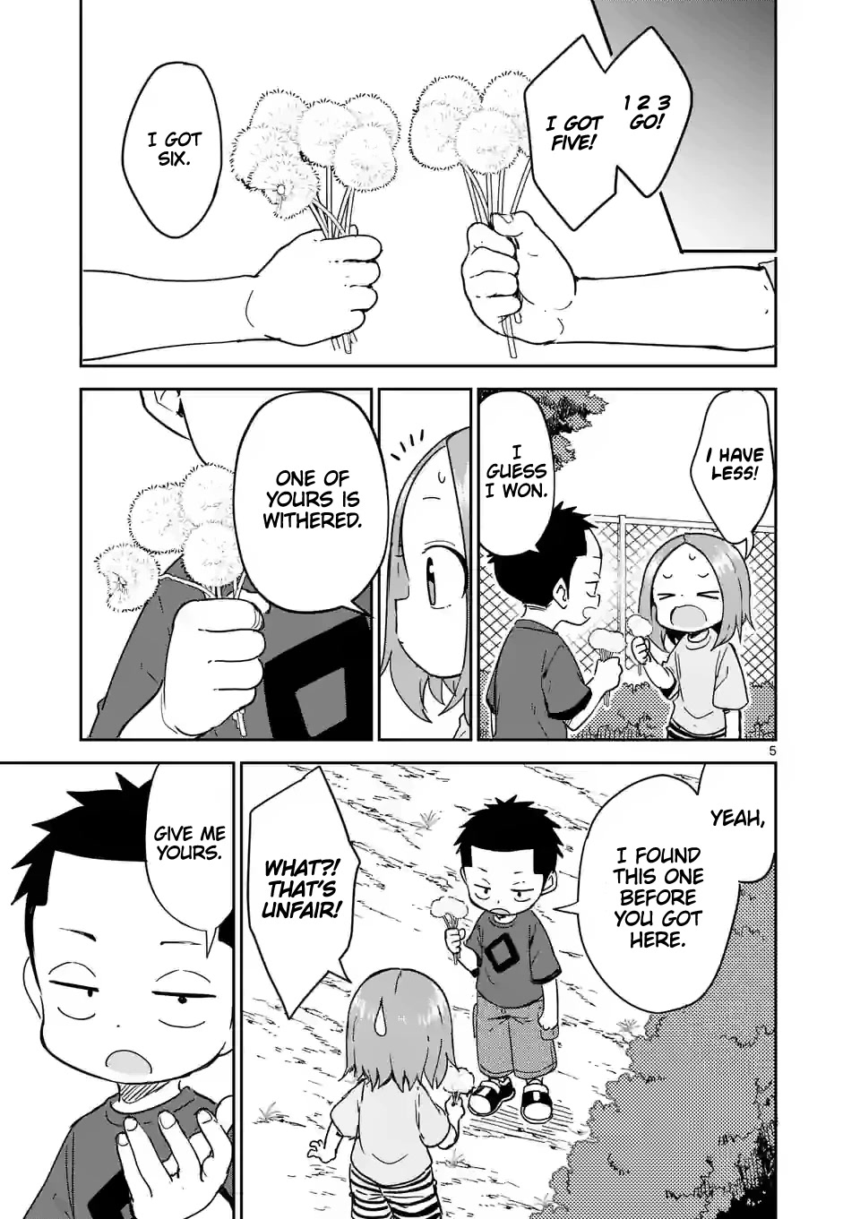 Karakai Jouzu no (Moto) Takagi-san Chapter 279 page 5 - Chapter 279