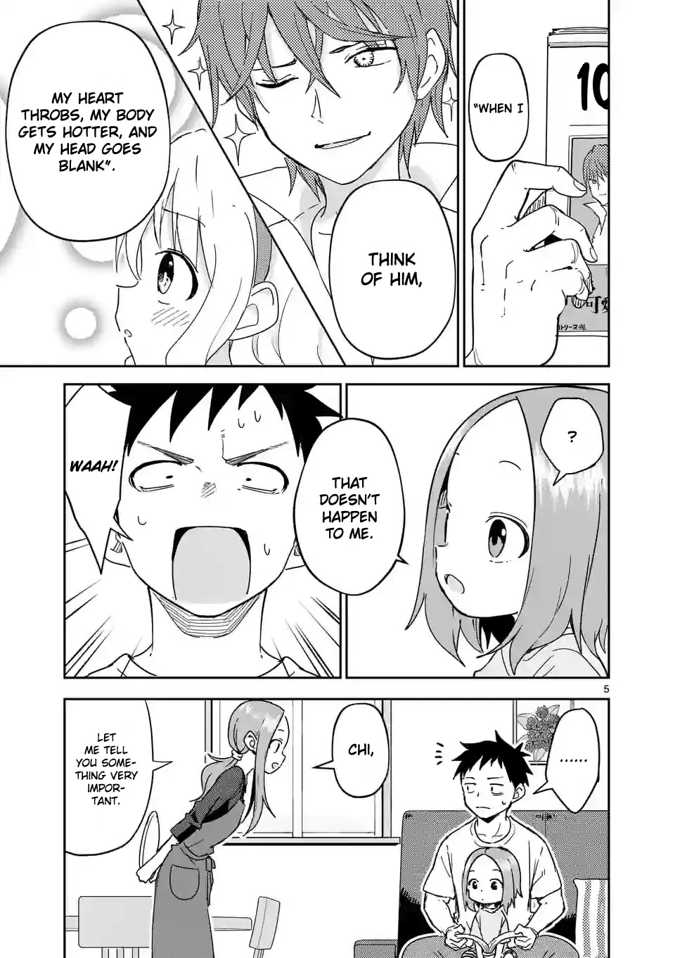 Karakai Jouzu no (Moto) Takagi-san Chapter 280 page 5 - Chapter 280