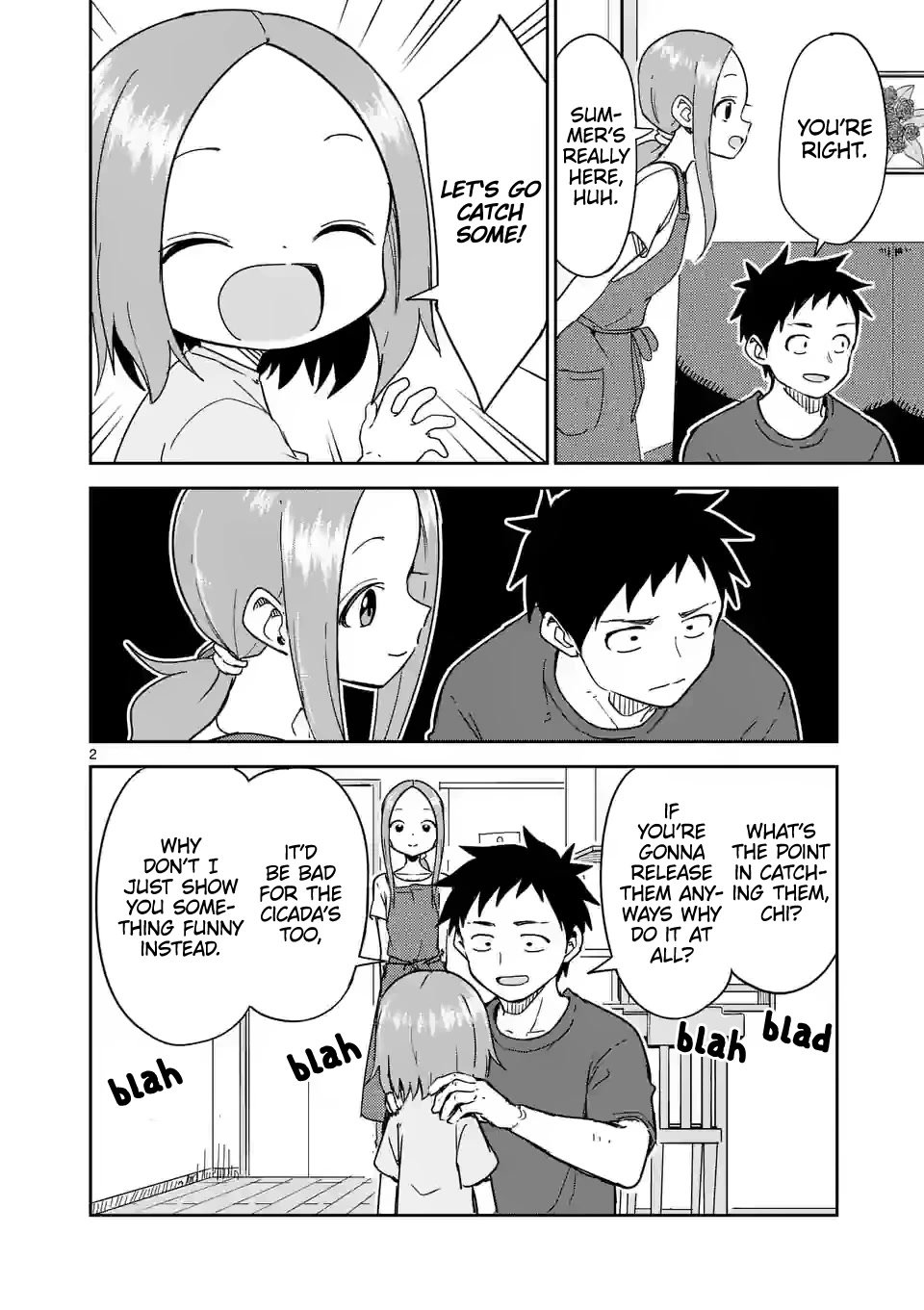 Karakai Jouzu no (Moto) Takagi-san Chapter 282 page 2 - Chapter 282
