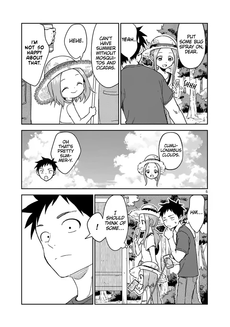 Karakai Jouzu no (Moto) Takagi-san Chapter 282 page 5 - Chapter 282