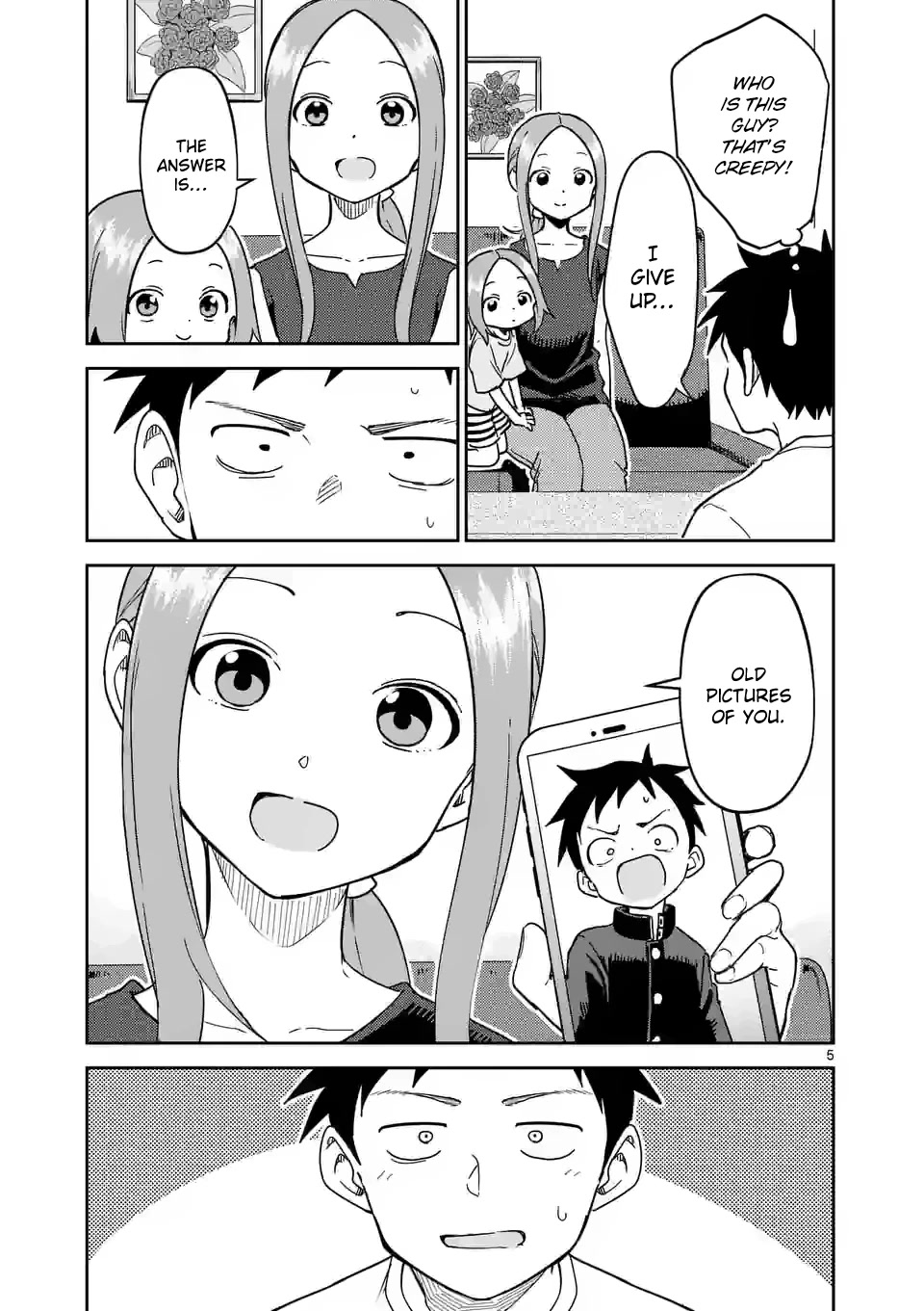 Karakai Jouzu no (Moto) Takagi-san Chapter 284 page 5 - Chapter 284