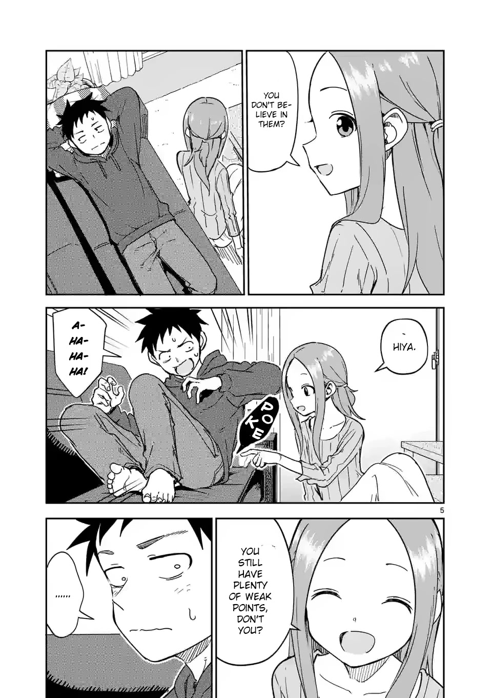 Karakai Jouzu no (Moto) Takagi-san Chapter 285 page 5 - Chapter 285