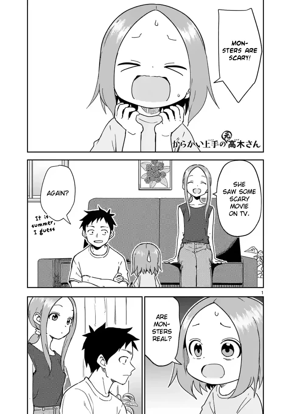 Karakai Jouzu no (Moto) Takagi-san Chapter 287 page 1 - Chapter 287