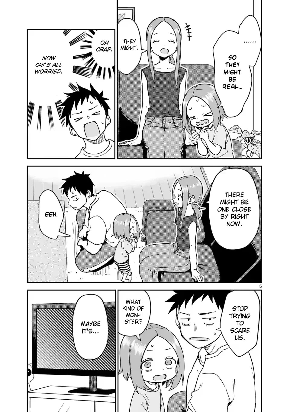 Karakai Jouzu no (Moto) Takagi-san Chapter 287 page 5 - Chapter 287