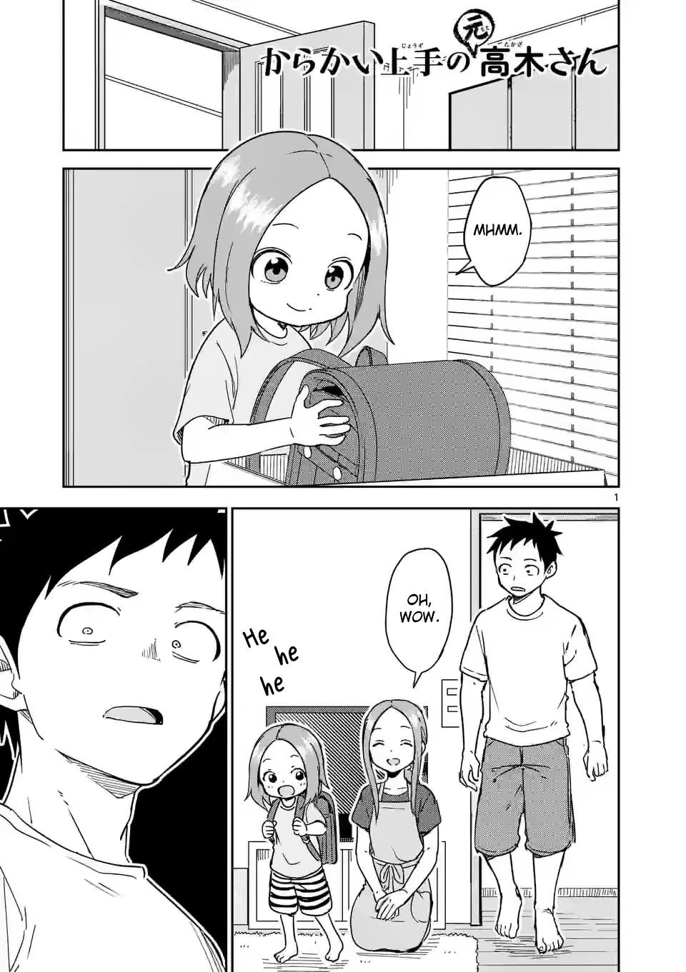 Karakai Jouzu no (Moto) Takagi-san Chapter 292 page 1 - Chapter 292
