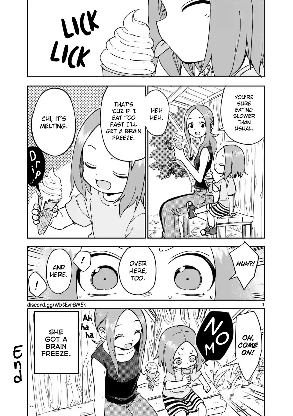 Karakai Jouzu no (Moto) Takagi-san Chapter 293.25 page 1 - Chapter 293.25: Omake