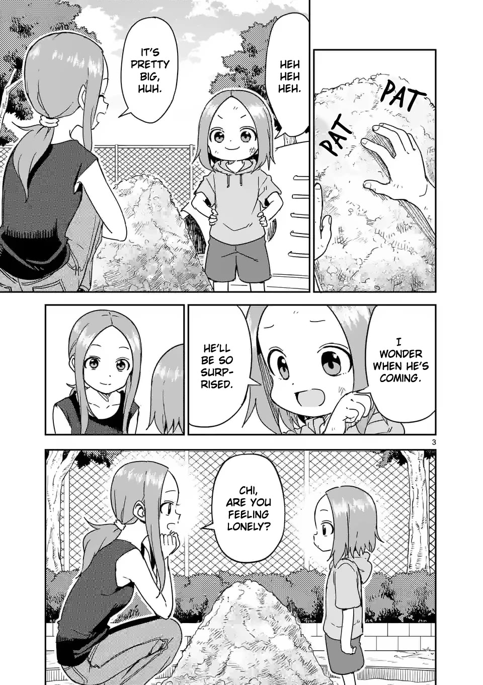 Karakai Jouzu no (Moto) Takagi-san Chapter 294 page 3 - Chapter 294