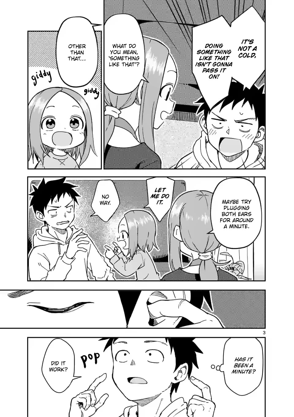 Karakai Jouzu no (Moto) Takagi-san Chapter 298 page 3 - Chapter 298