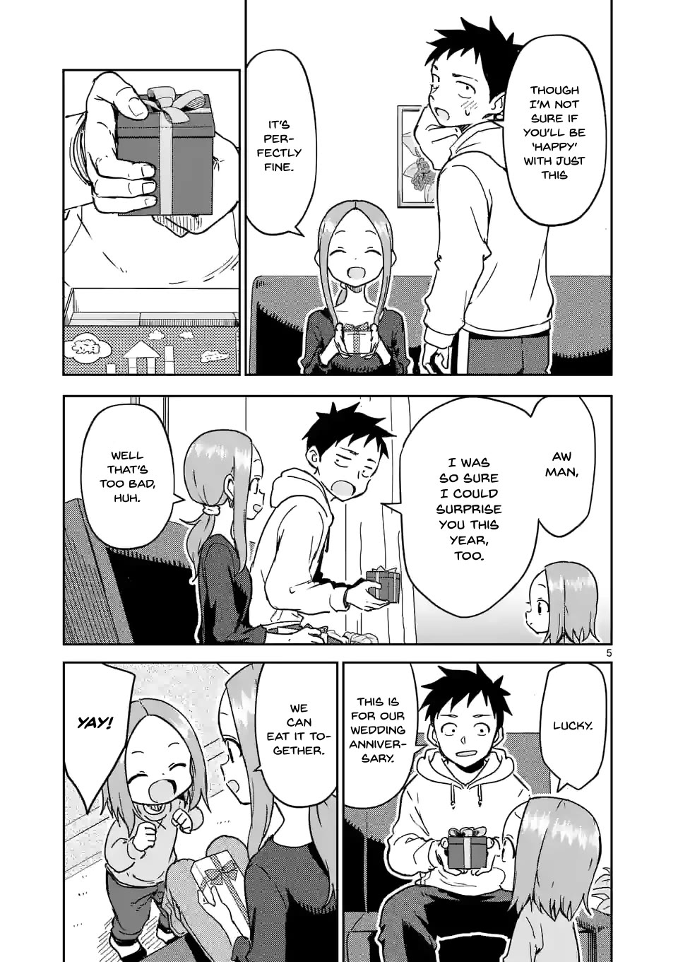 Karakai Jouzu no (Moto) Takagi-san Chapter 301 page 5 - Chapter 301