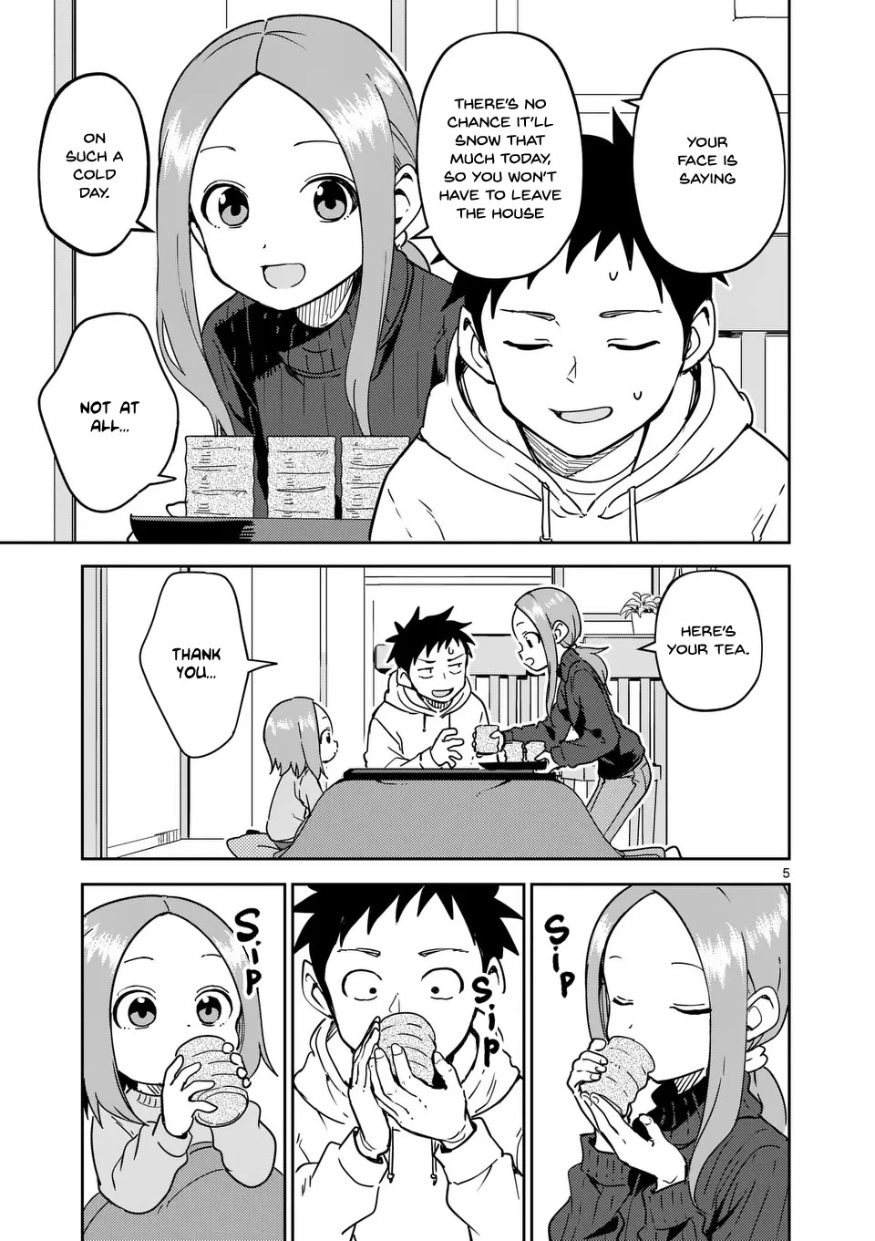Karakai Jouzu no (Moto) Takagi-san Chapter 303 page 5 - Chapter 303