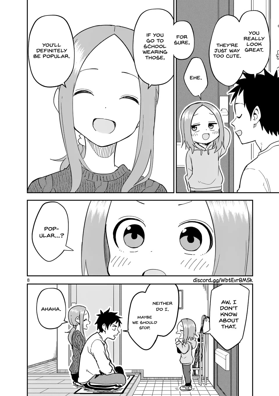 Karakai Jouzu no (Moto) Takagi-san Chapter 304 page 8 - Chapter 304