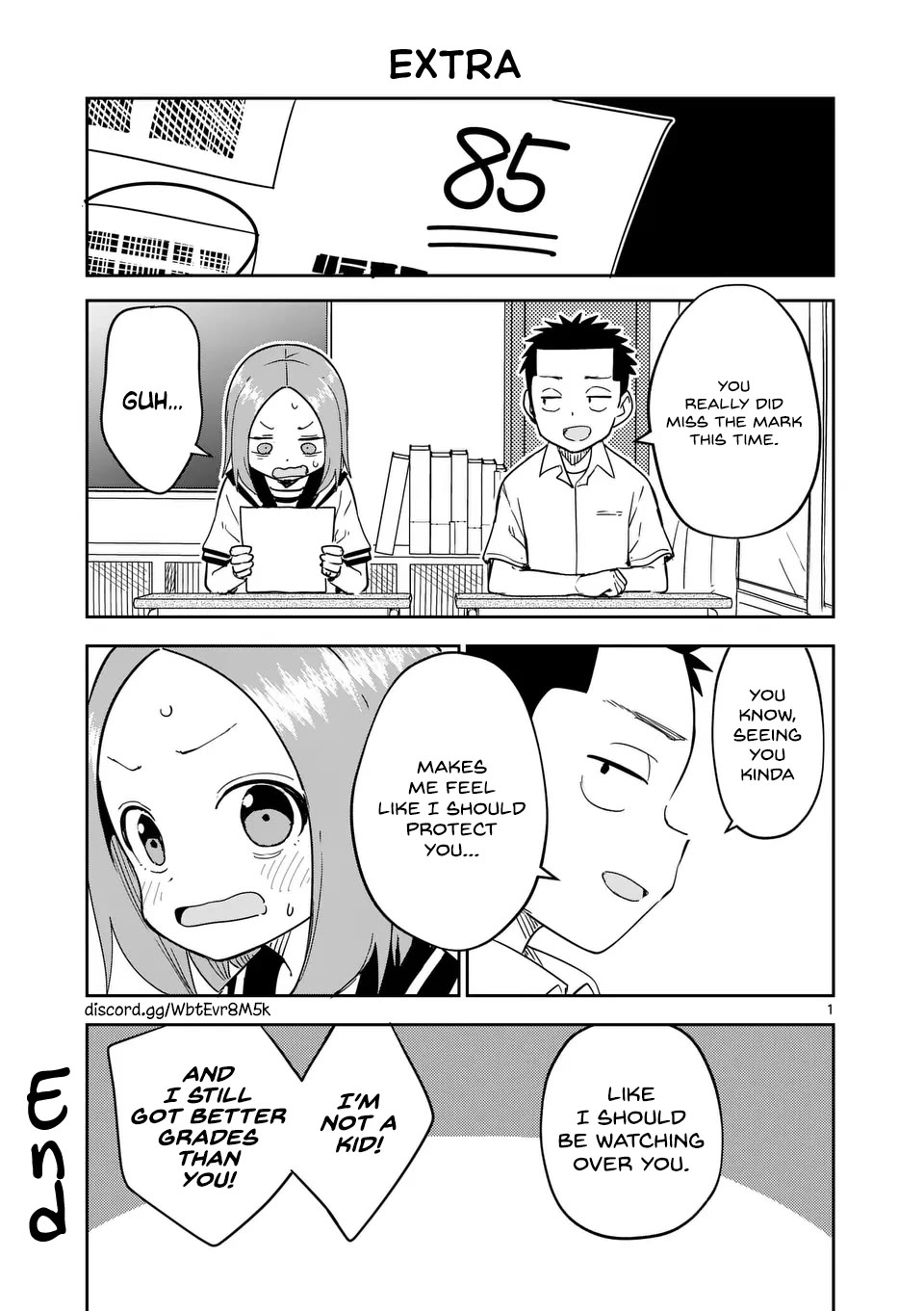 Karakai Jouzu no (Moto) Takagi-san Chapter 307.5 page 1 - Chapter 307.5