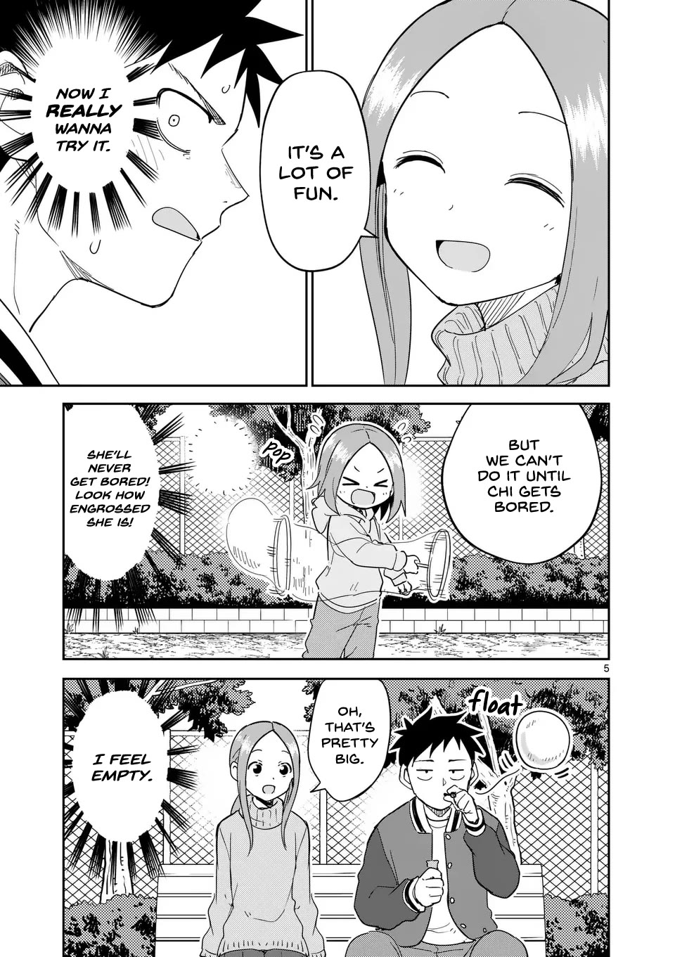 Karakai Jouzu no (Moto) Takagi-san Chapter 307 page 5 - Chapter 307