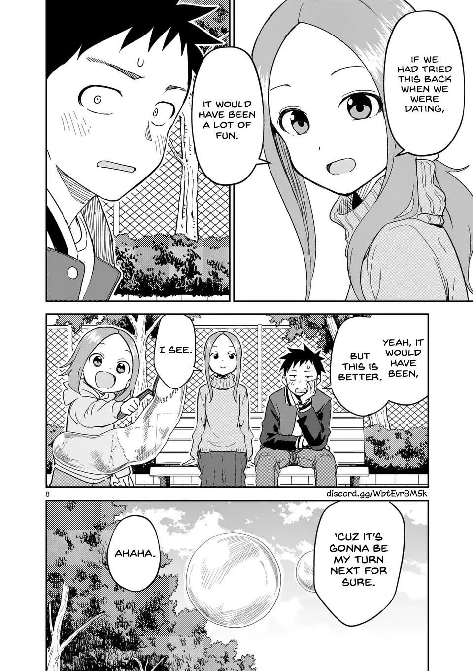 Karakai Jouzu no (Moto) Takagi-san Chapter 307 page 8 - Chapter 307