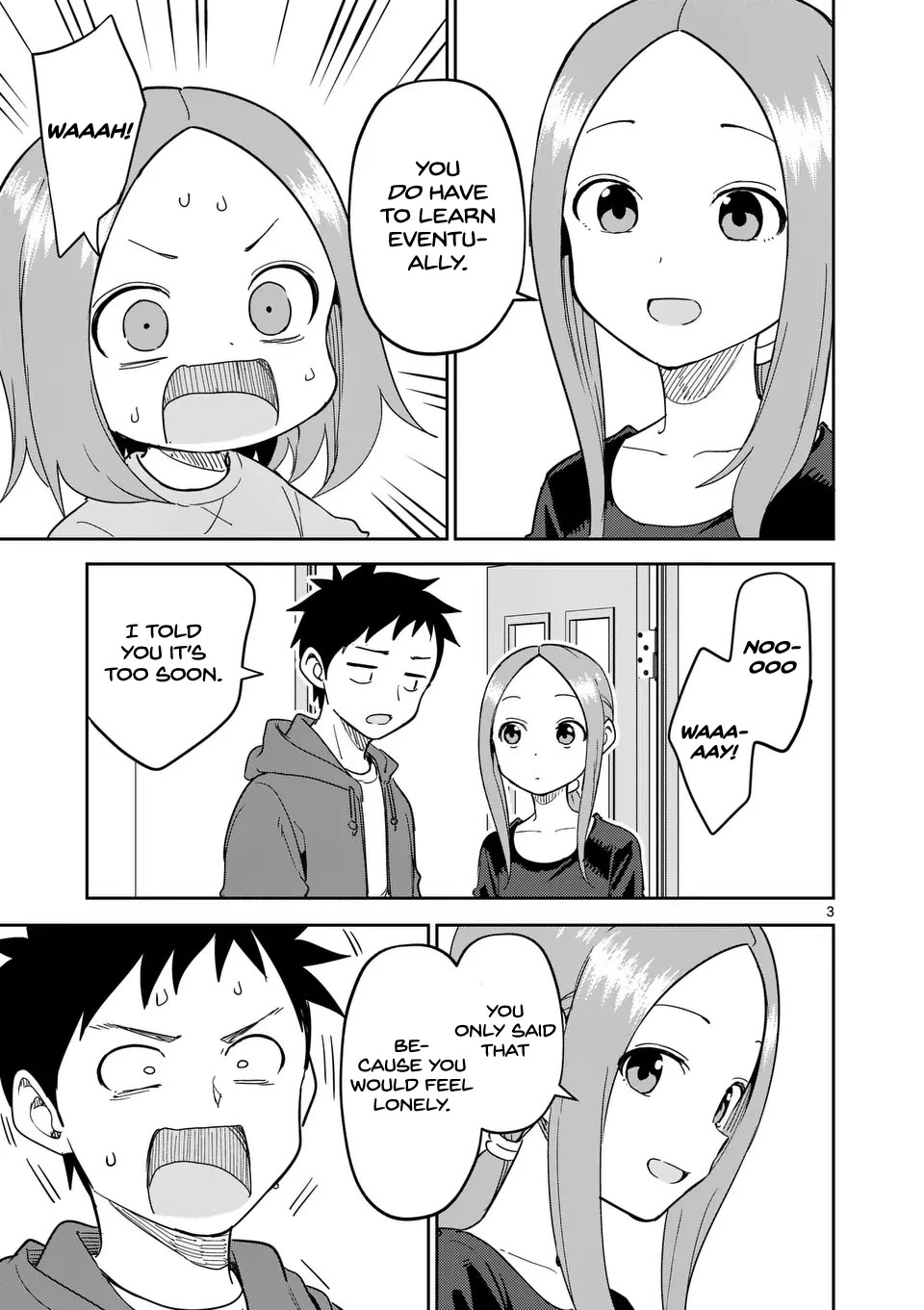 Karakai Jouzu no (Moto) Takagi-san Chapter 308 page 3 - Chapter 308