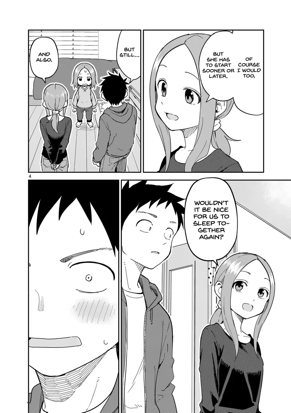 Karakai Jouzu no (Moto) Takagi-san Chapter 308 page 4 - Chapter 308