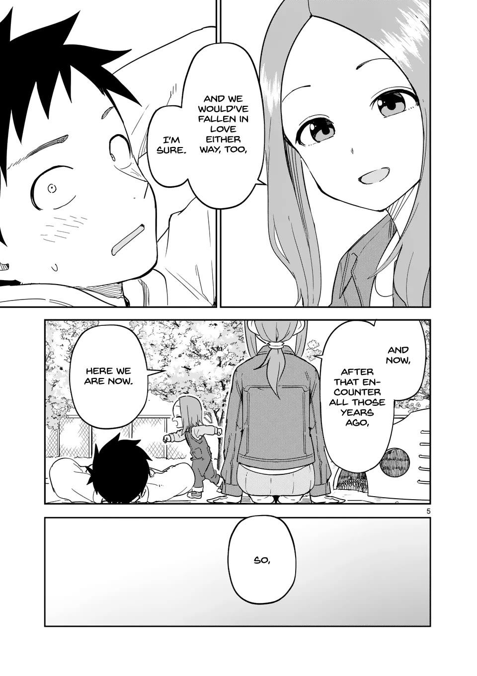 Karakai Jouzu no (Moto) Takagi-san Chapter 309 page 5 - Chapter 309
