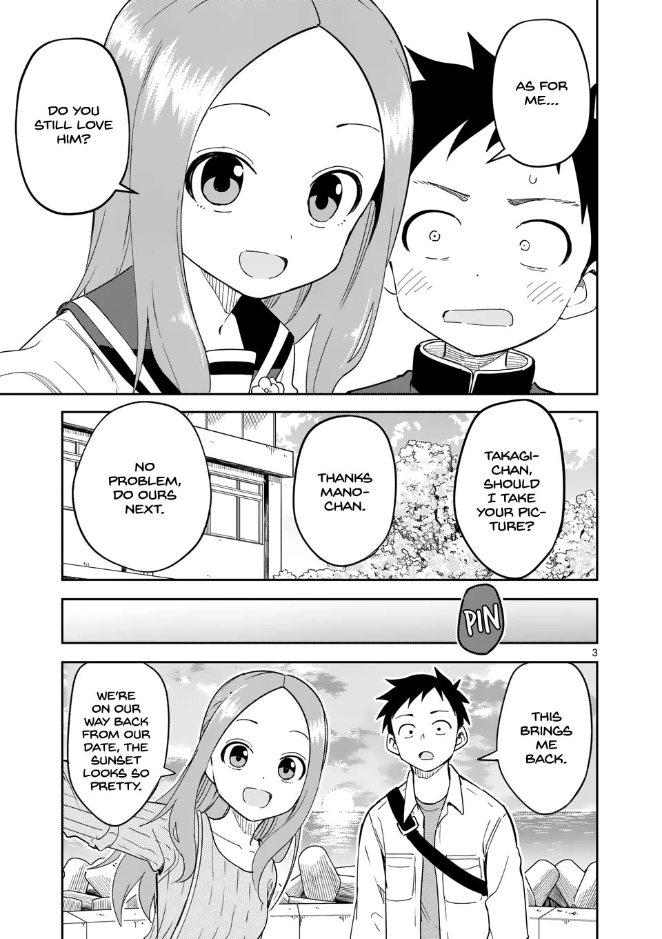 Karakai Jouzu no (Moto) Takagi-san Chapter 312 page 3 - Chapter 312