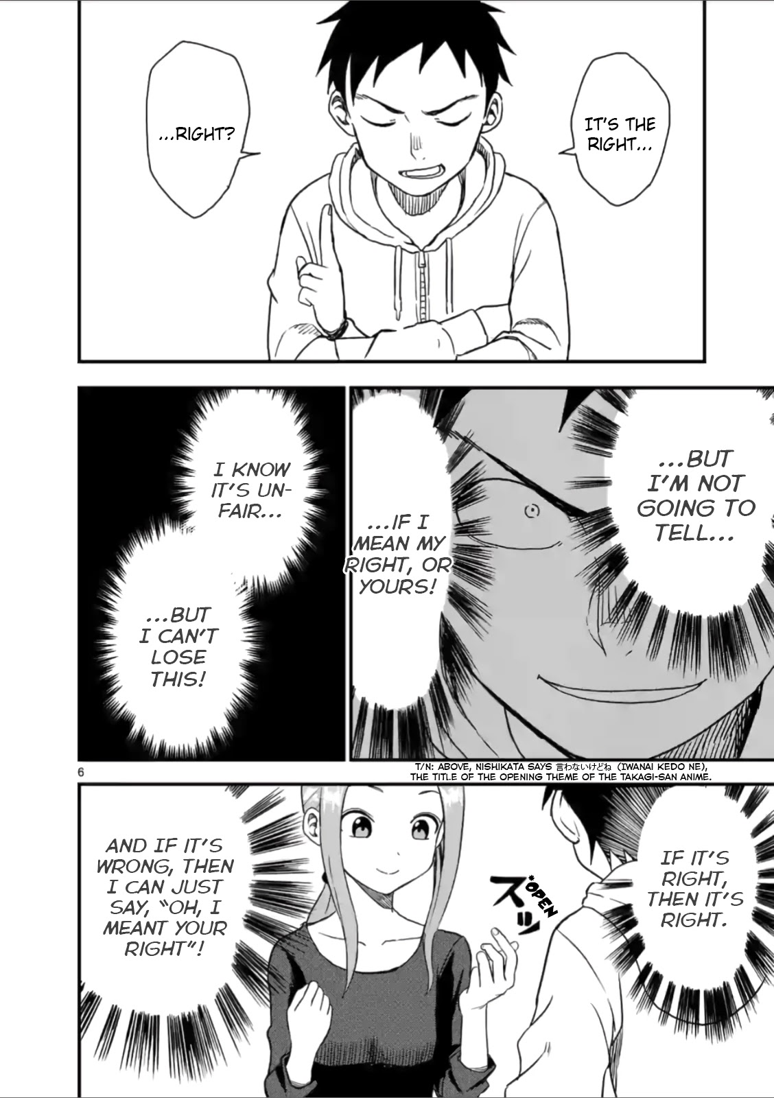 Karakai Jouzu no (Moto) Takagi-san Chapter 39 page 6 - Chapter 39