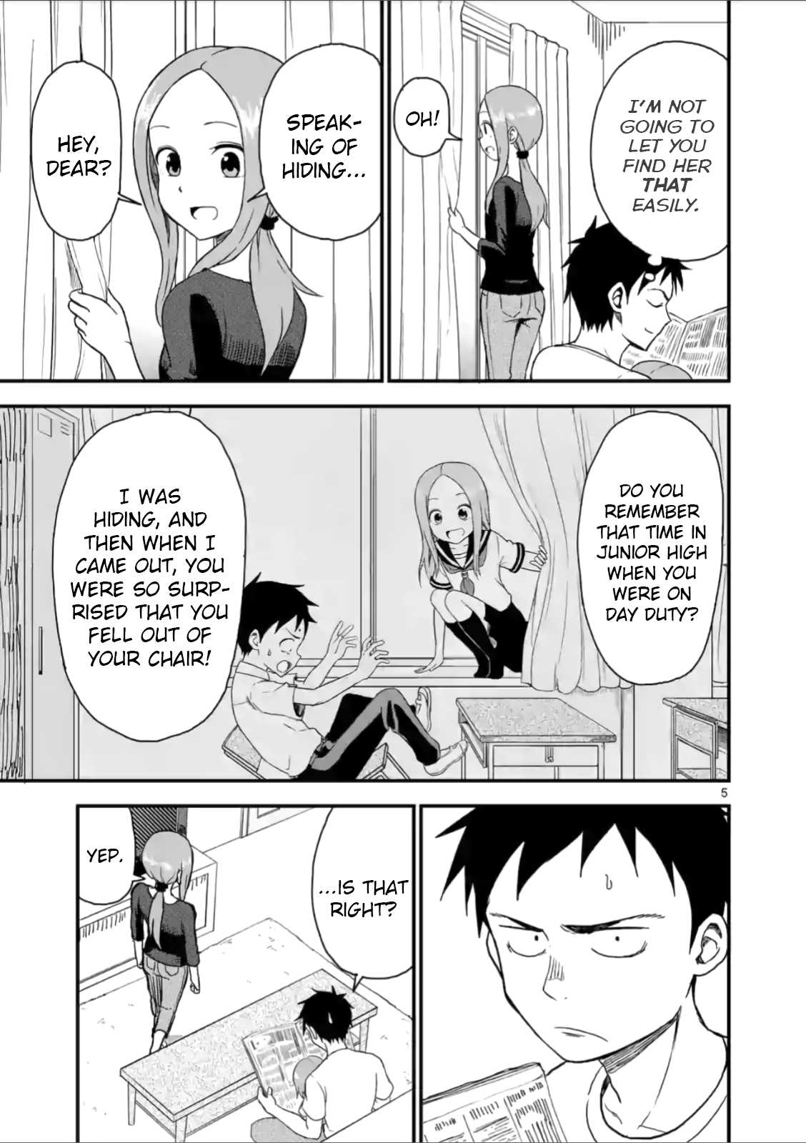 Karakai Jouzu no (Moto) Takagi-san Chapter 41 page 5 - Chapter 41