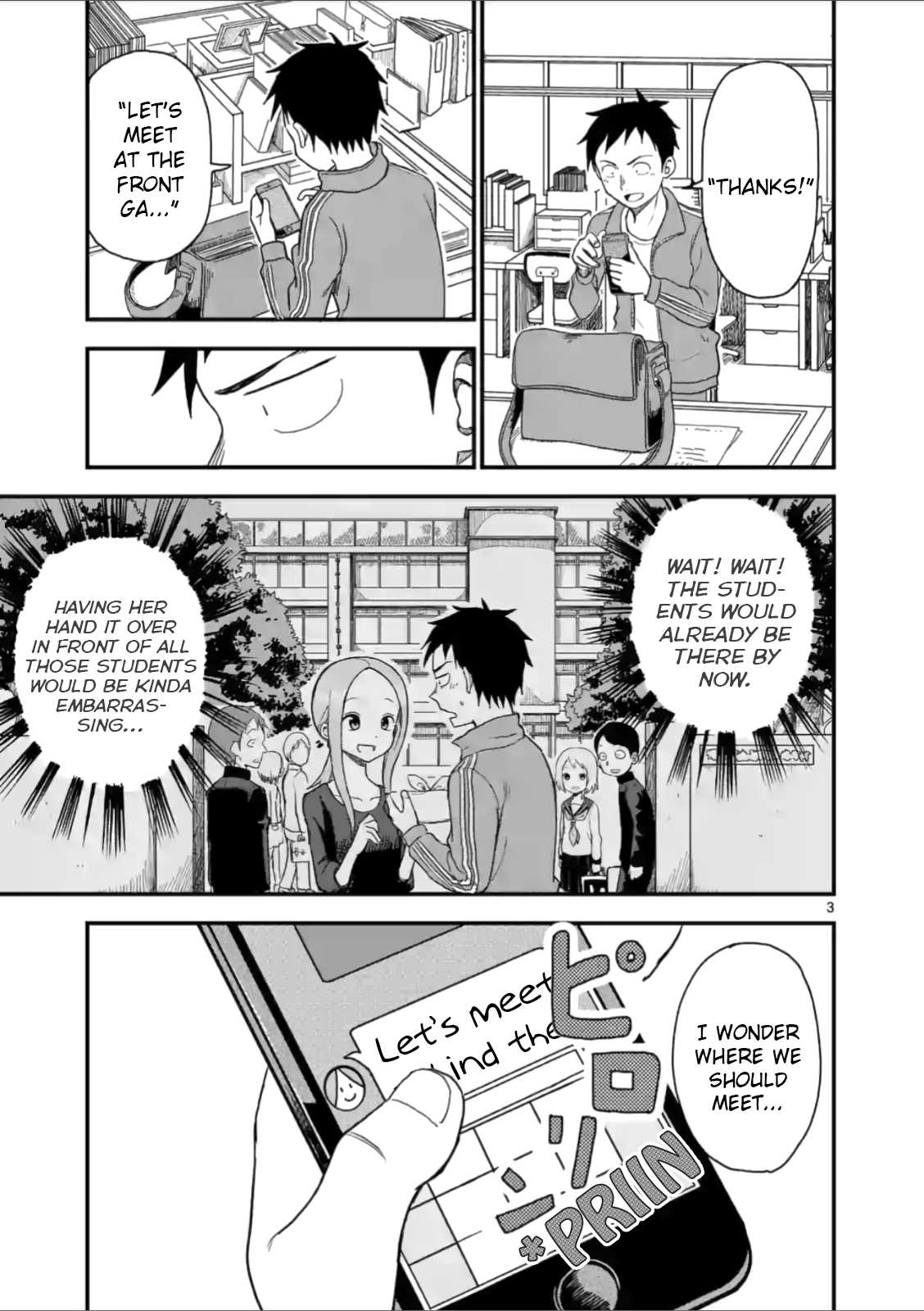 Karakai Jouzu no (Moto) Takagi-san Chapter 42 page 3 - Chapter 42
