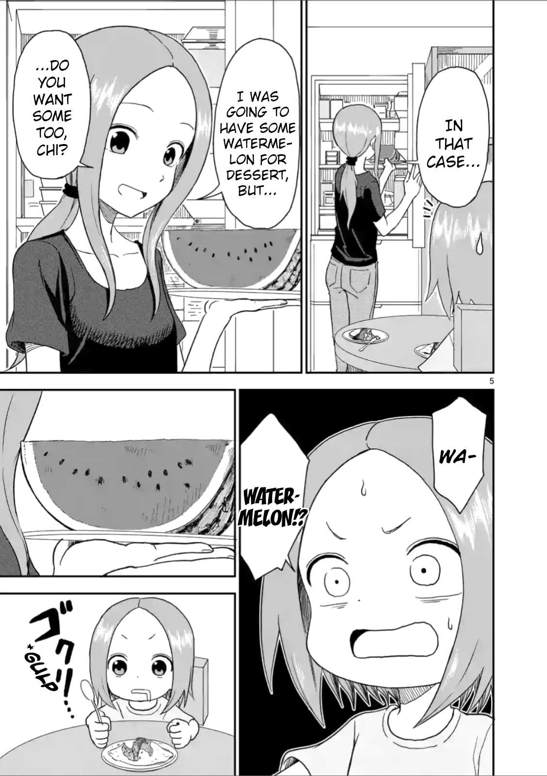 Karakai Jouzu no (Moto) Takagi-san Chapter 55 page 5 - Chapter 55
