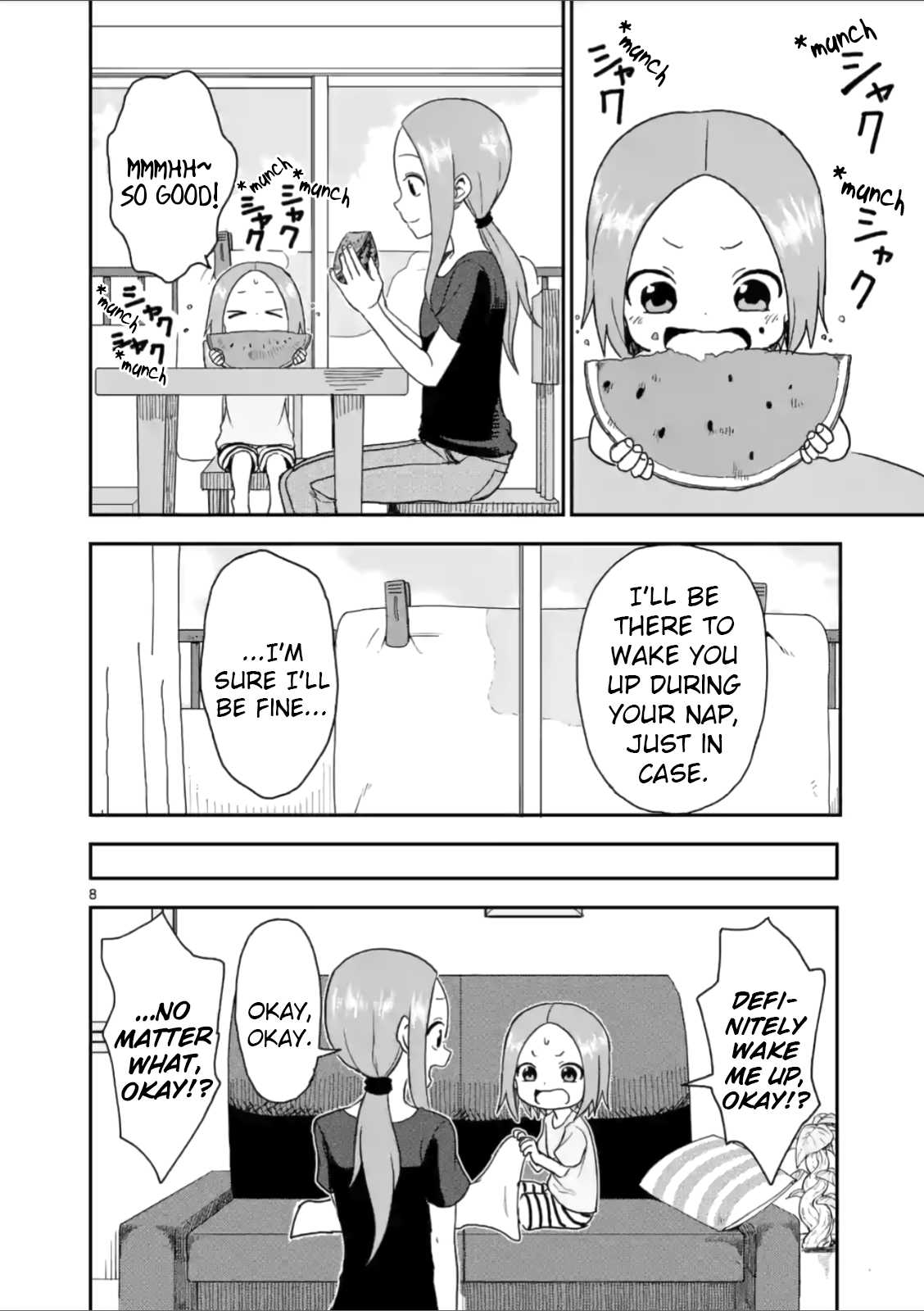 Karakai Jouzu no (Moto) Takagi-san Chapter 55 page 8 - Chapter 55