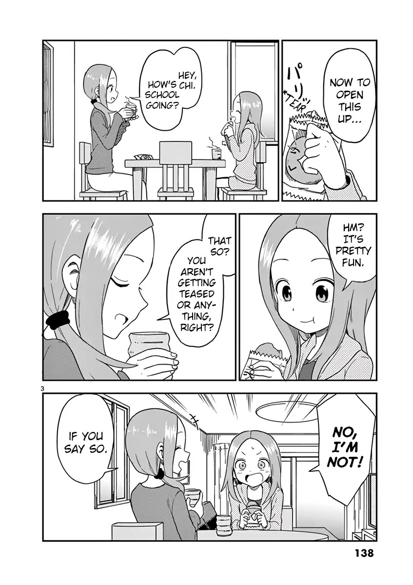 Karakai Jouzu no (Moto) Takagi-san Chapter 67.5 page 3 - Chapter 67.5