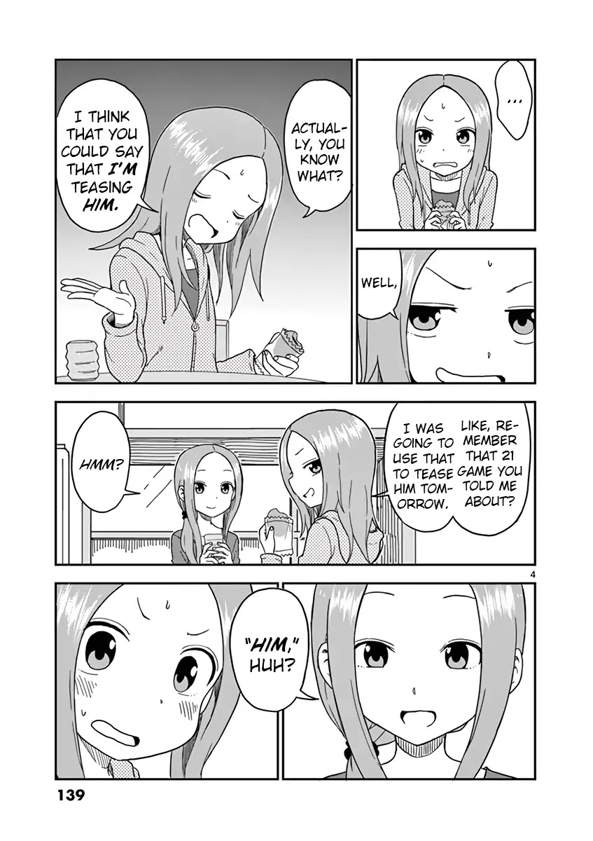 Karakai Jouzu no (Moto) Takagi-san Chapter 67.5 page 4 - Chapter 67.5