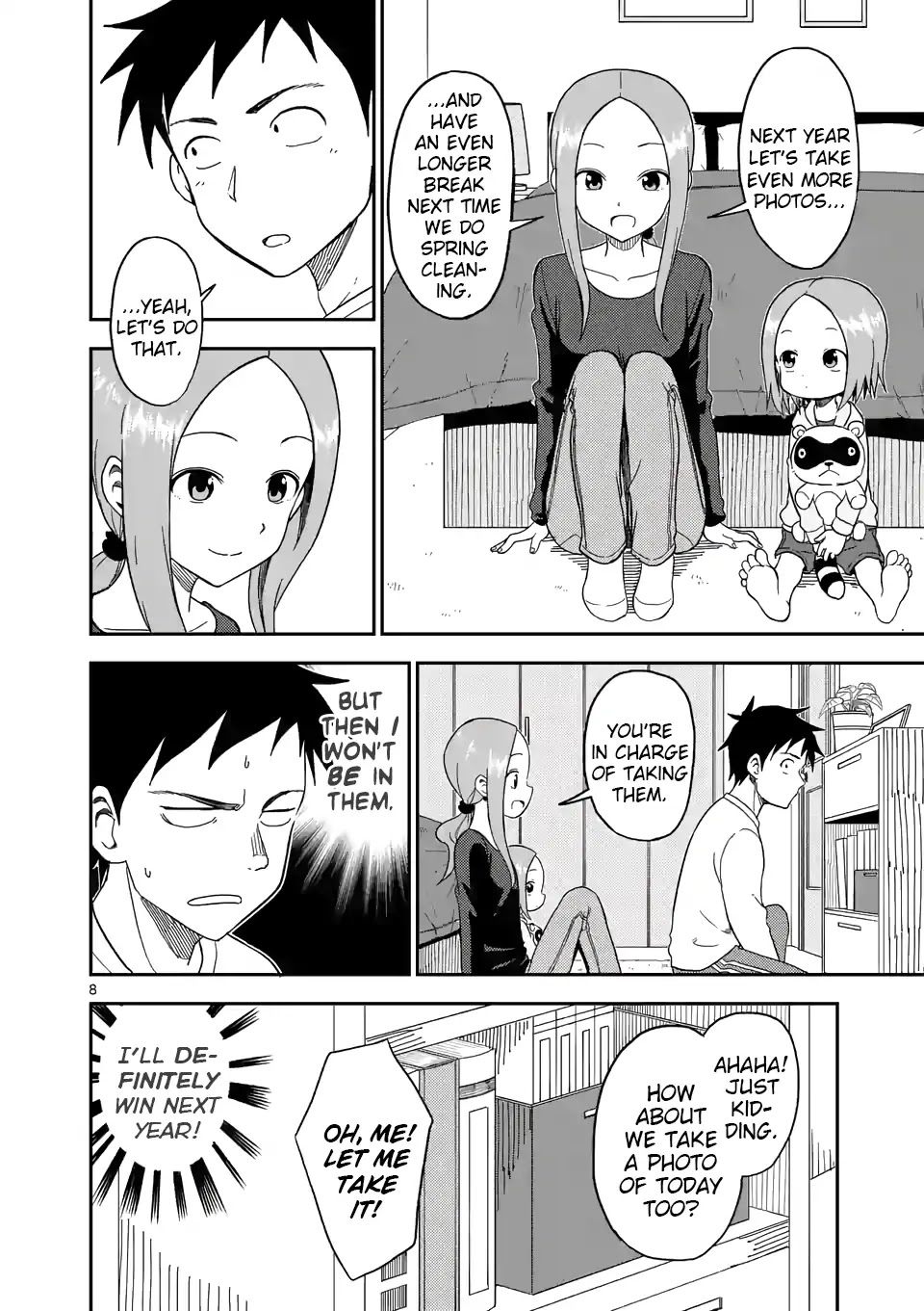 Karakai Jouzu no (Moto) Takagi-san Chapter 71 page 8 - Chapter 71