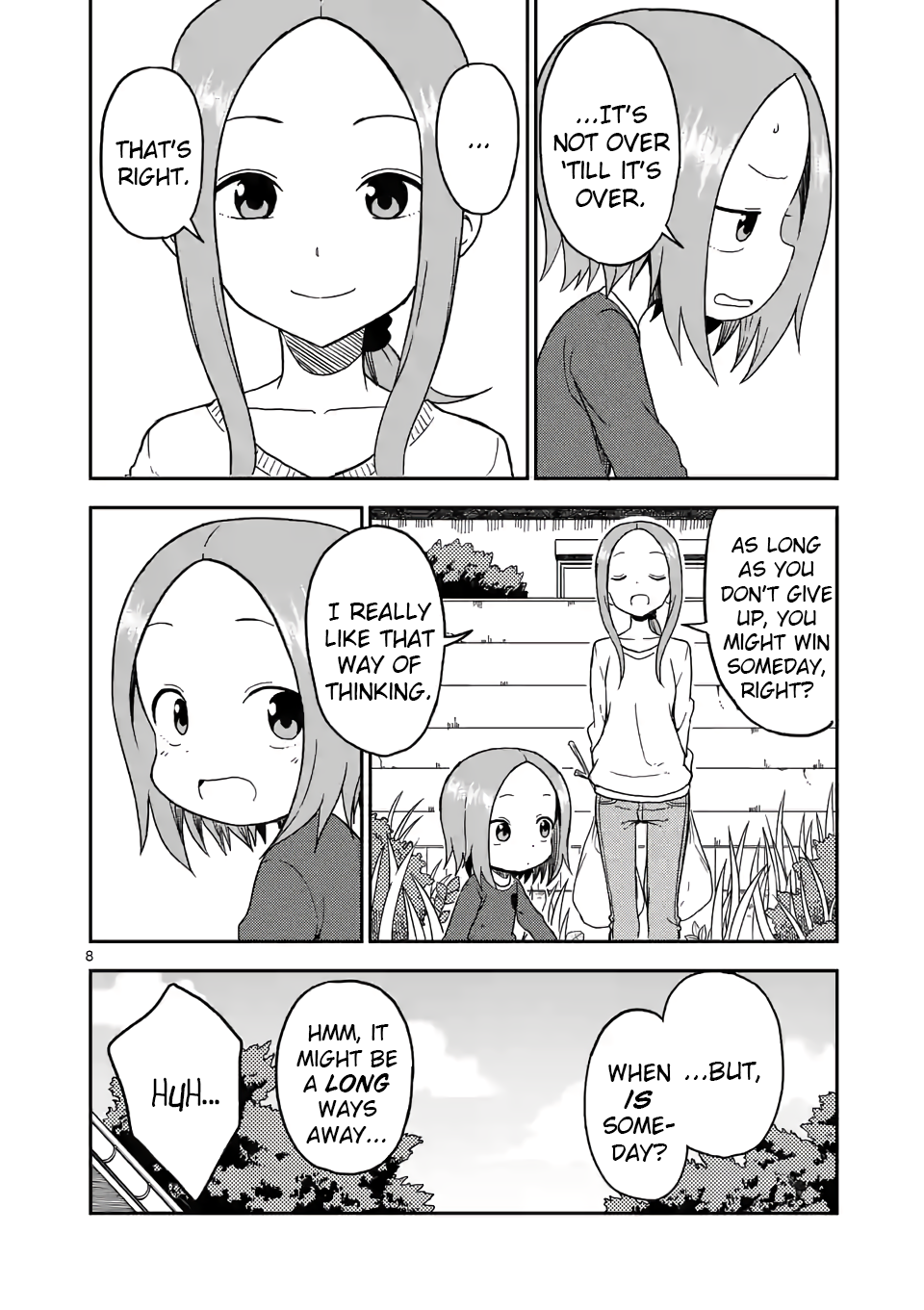 Karakai Jouzu no (Moto) Takagi-san Chapter 77 page 8 - Chapter 77