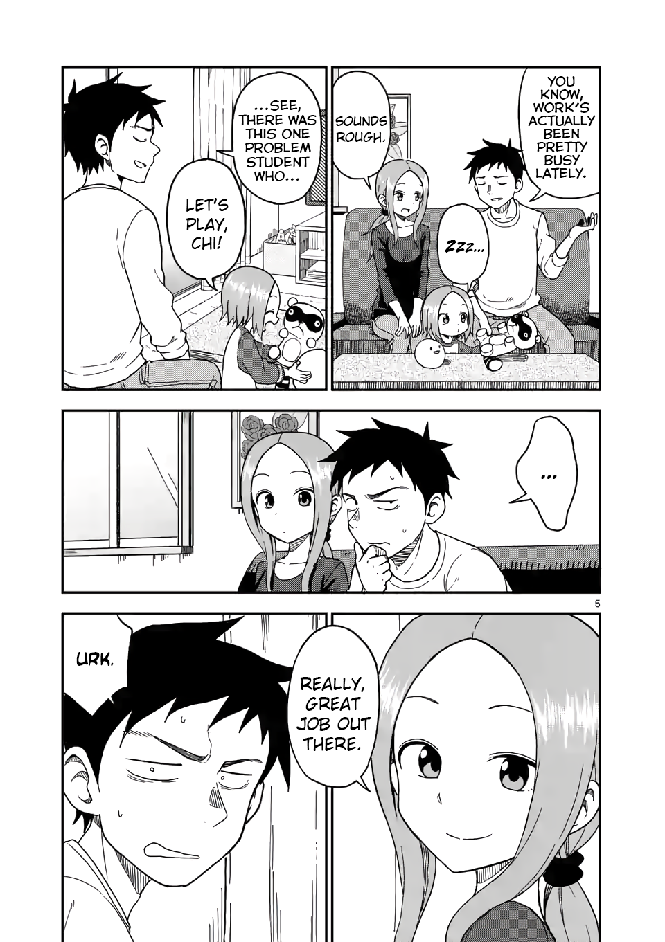 Karakai Jouzu no (Moto) Takagi-san Chapter 79 page 5 - Chapter 79