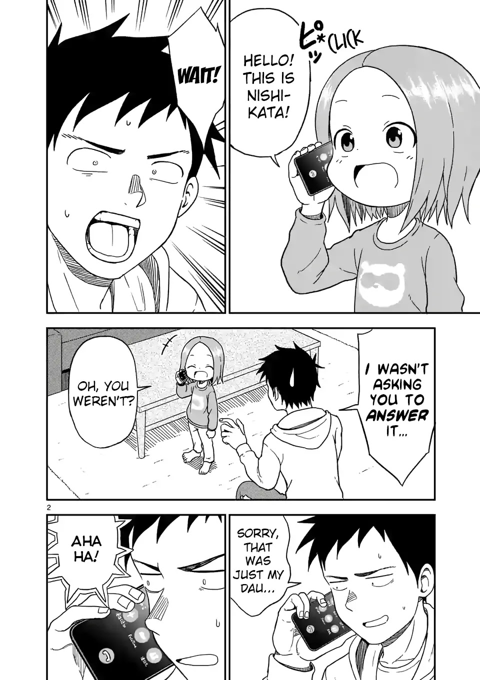 Karakai Jouzu no (Moto) Takagi-san Chapter 86 page 2 - Chapter 86