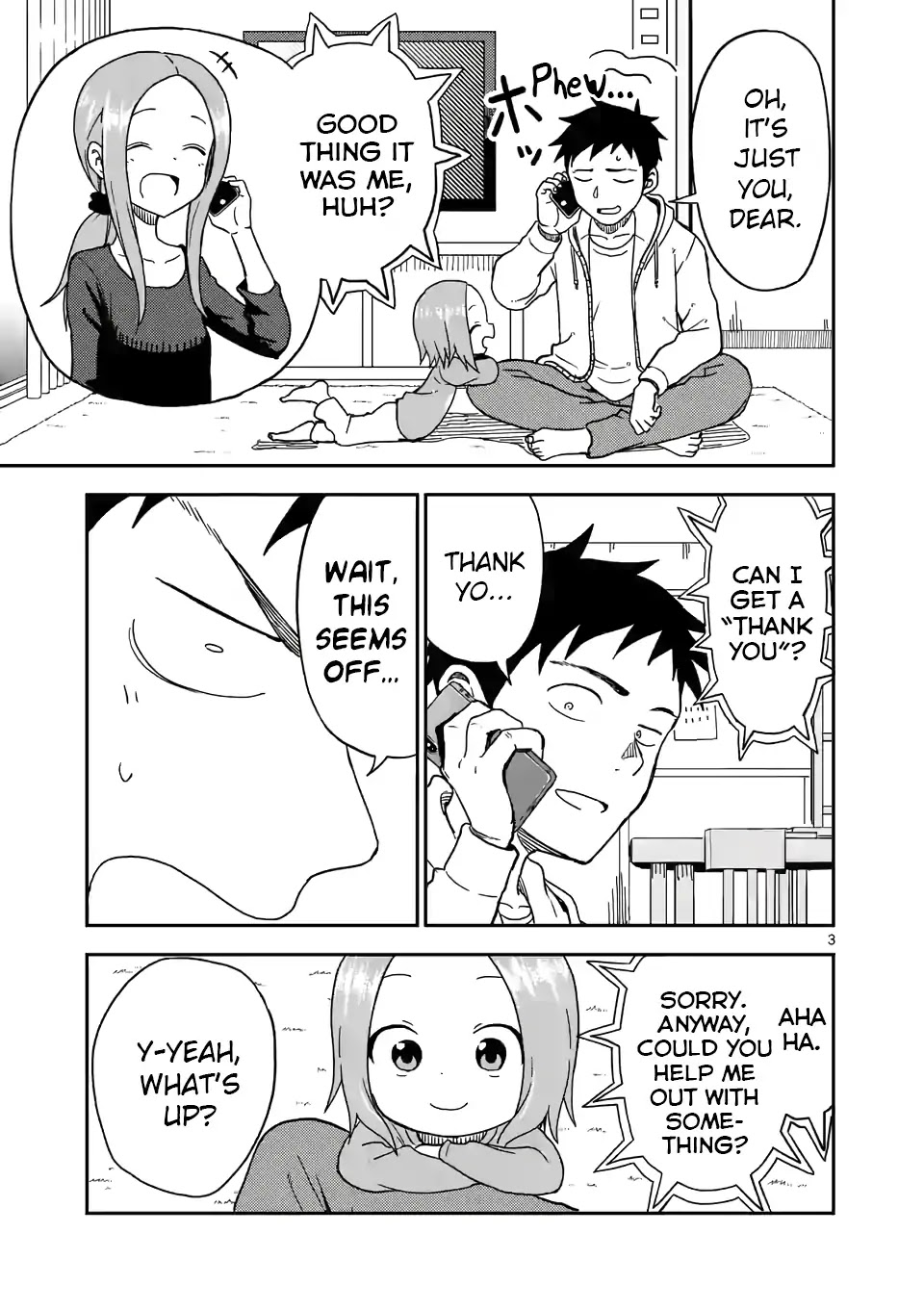 Karakai Jouzu no (Moto) Takagi-san Chapter 86 page 3 - Chapter 86