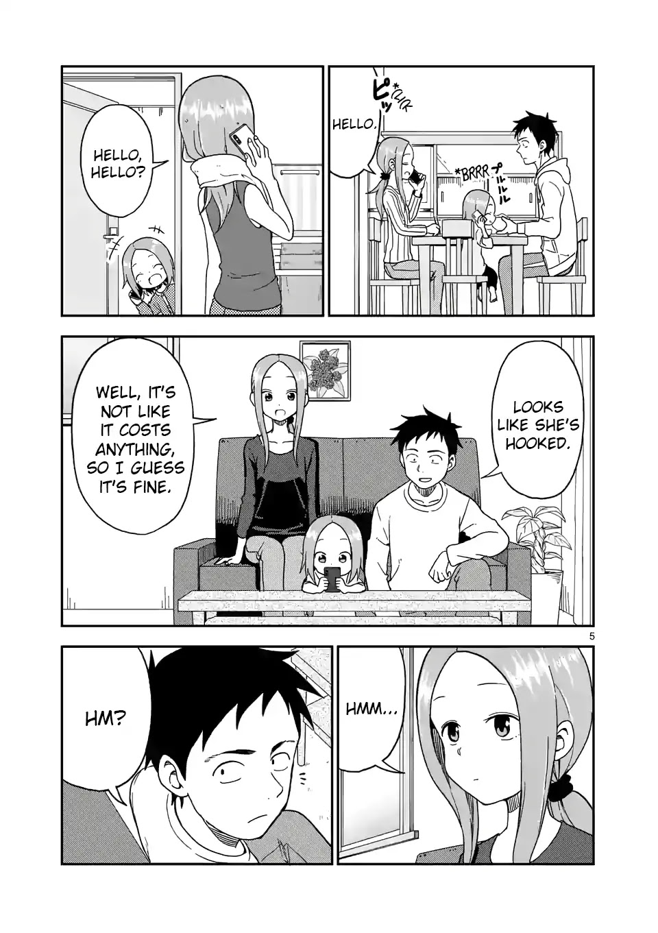 Karakai Jouzu no (Moto) Takagi-san Chapter 86 page 5 - Chapter 86