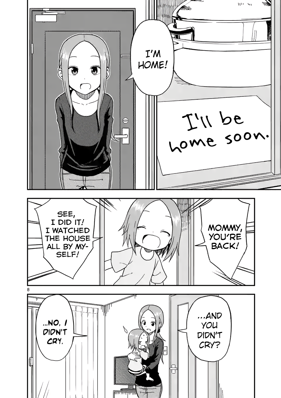 Karakai Jouzu no (Moto) Takagi-san Chapter 87 page 8 - Chapter 87