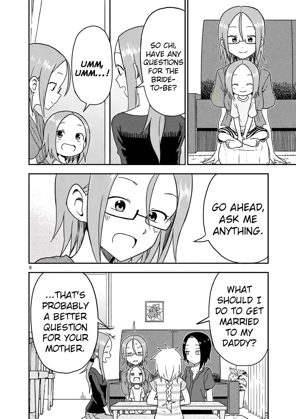 Karakai Jouzu no (Moto) Takagi-san Chapter 90 page 8 - Chapter 90