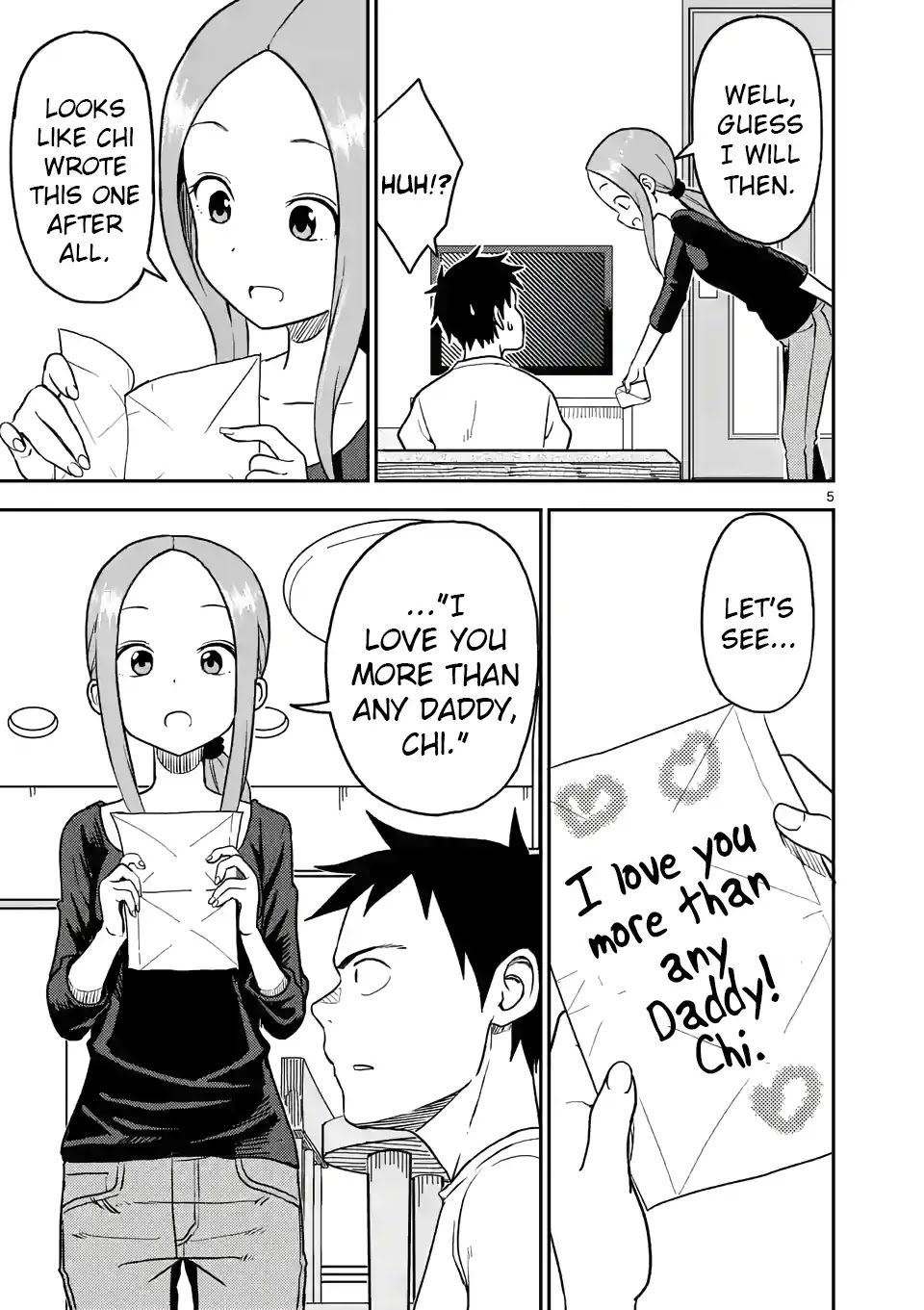 Karakai Jouzu no (Moto) Takagi-san Chapter 91 page 5 - Chapter 91
