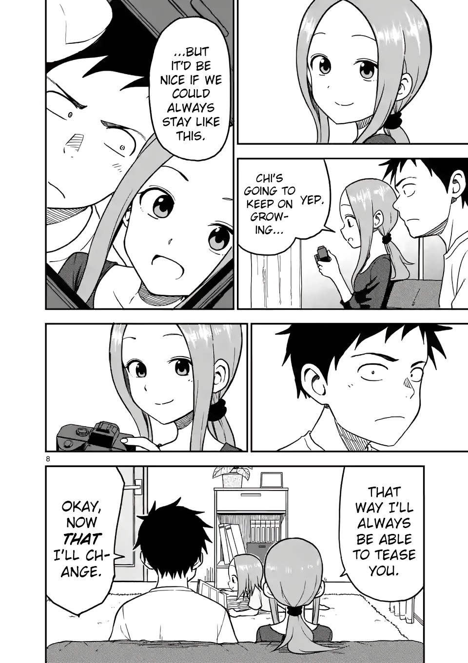 Karakai Jouzu no (Moto) Takagi-san Chapter 92 page 8 - Chapter 92
