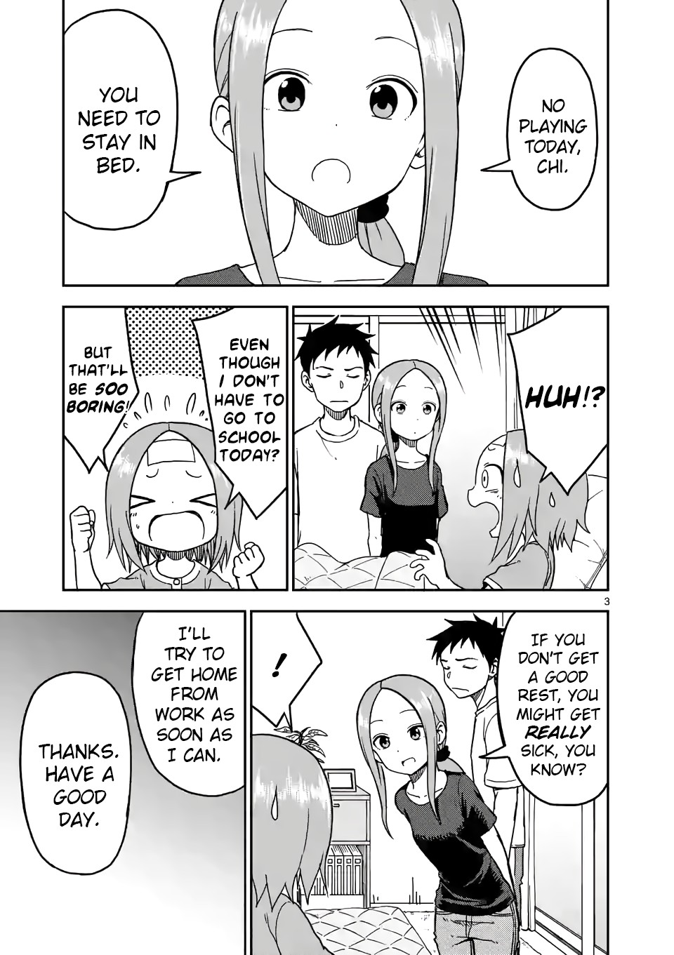 Karakai Jouzu no (Moto) Takagi-san Chapter 95 page 3 - Chapter 95