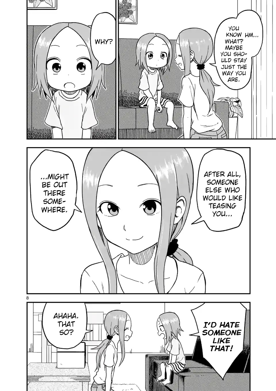 Karakai Jouzu no (Moto) Takagi-san Chapter 97 page 8 - Chapter 97
