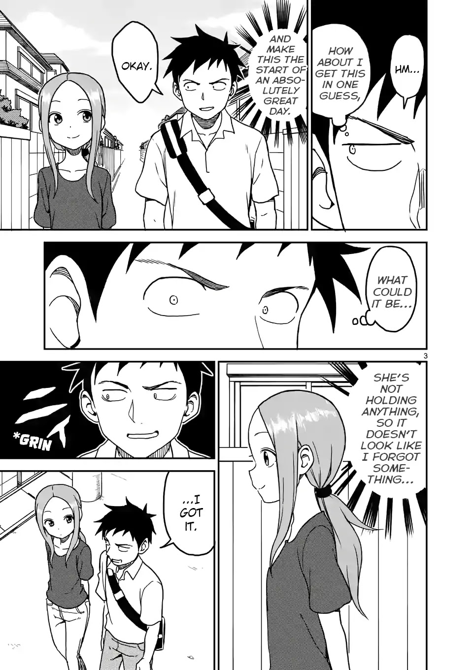 Karakai Jouzu no (Moto) Takagi-san Chapter 99 page 3 - Chapter 99