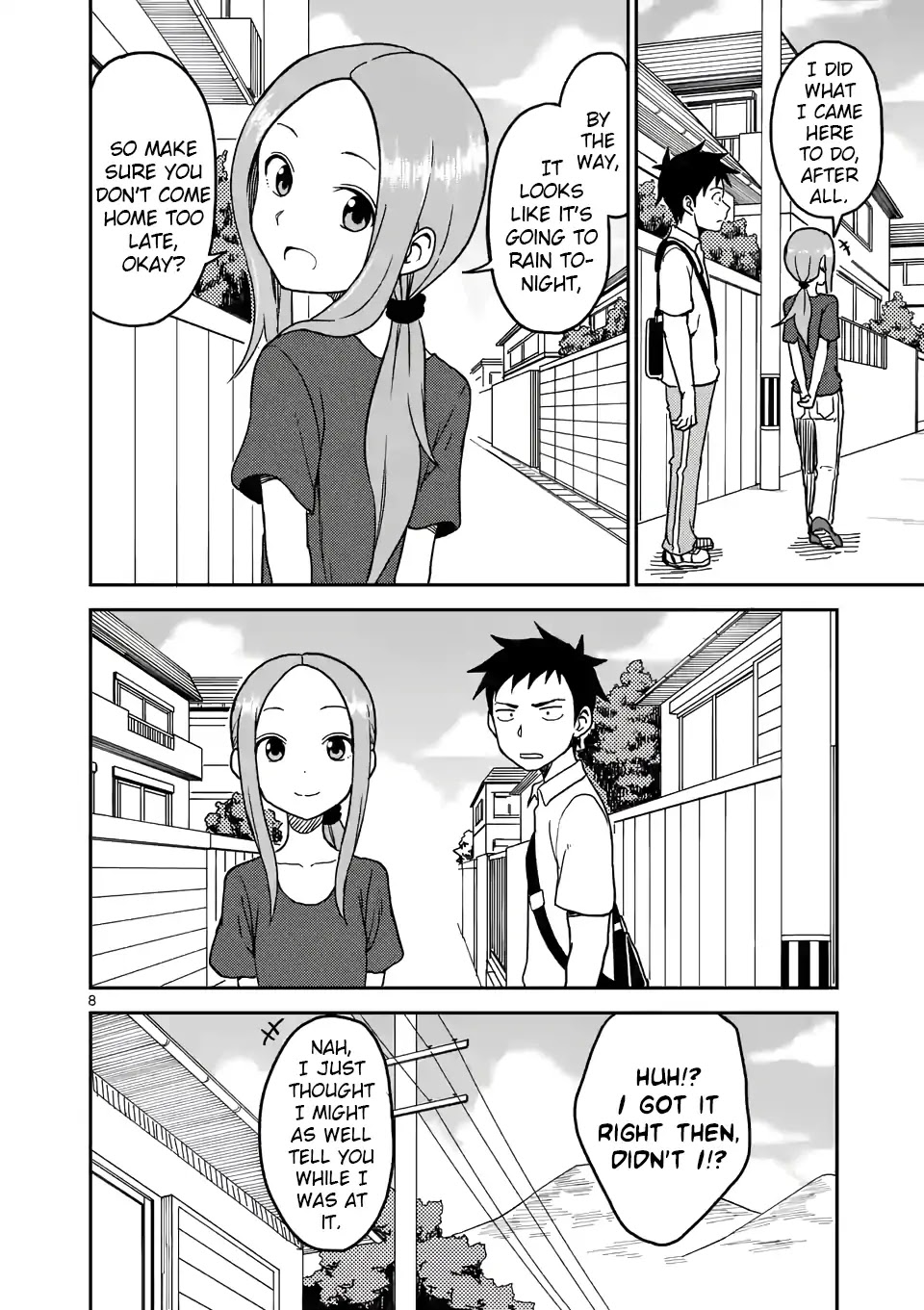 Karakai Jouzu no (Moto) Takagi-san Chapter 99 page 8 - Chapter 99