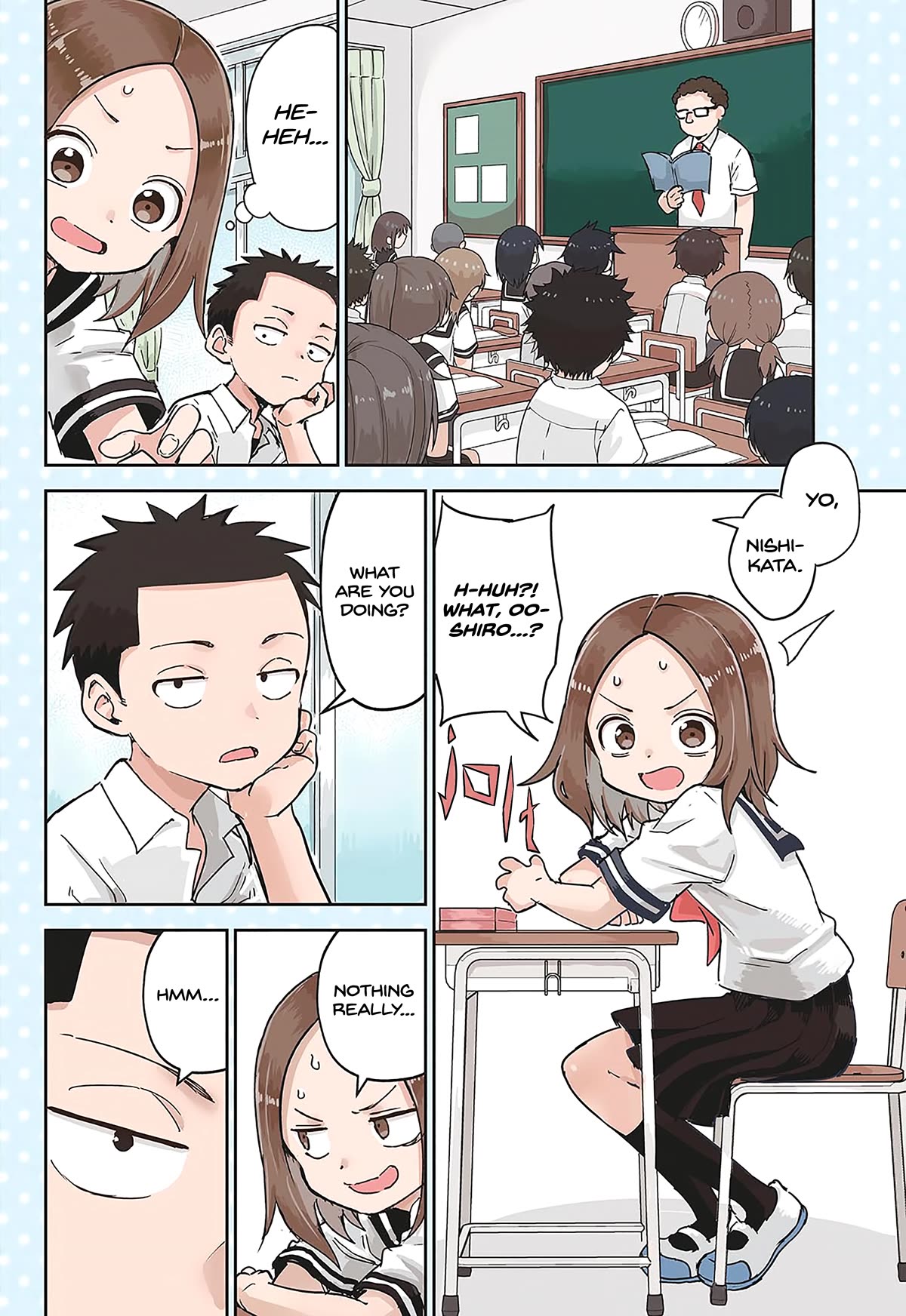 Karakai Jouzu (?) no Nishikata-san Chapter 1 page 2 - Chapter 1: The Beginning
