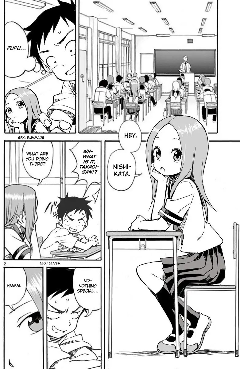 Karakai Jouzu no Takagi-san Chapter 1 page 1 - Chapter 1: Eraser